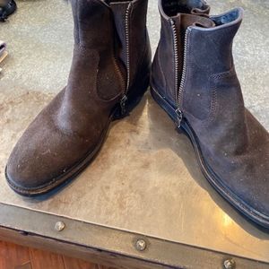 John Varvatos brown suede boot - worn twice - 9.5